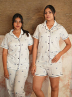 Women's Pyjama 3 pcs set (Blue)