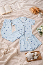 Women's Pyjama 3 pcs set (Blue)