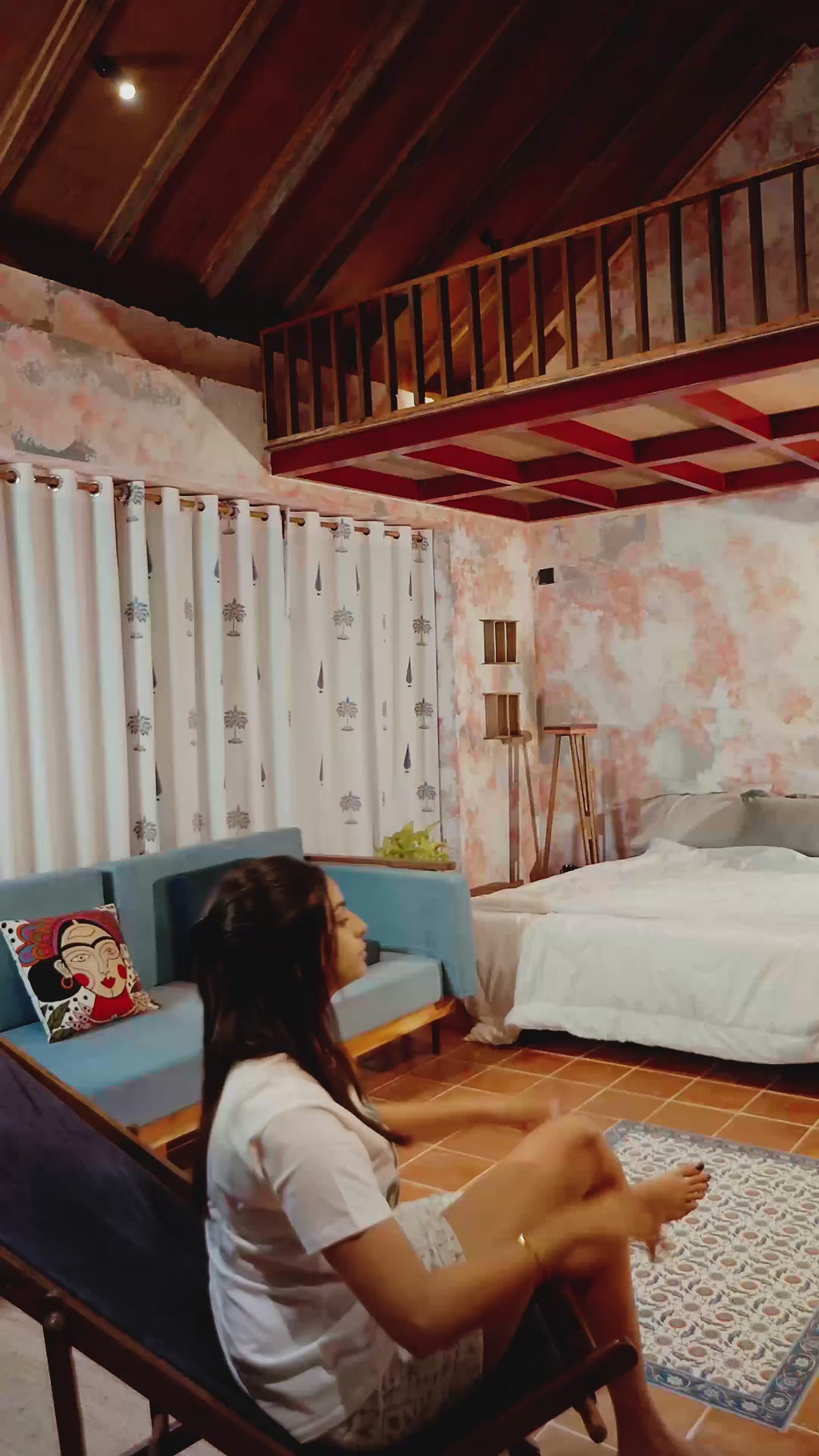 Women's T-shirt & Shorts Set (Blush)