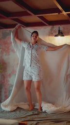 Women's Pyjama 3 pcs set (Blue)