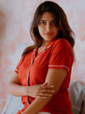 Women's Pyjama 3 pcs set (Red)